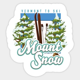 Mount Snow Vermont Ski logo Sticker